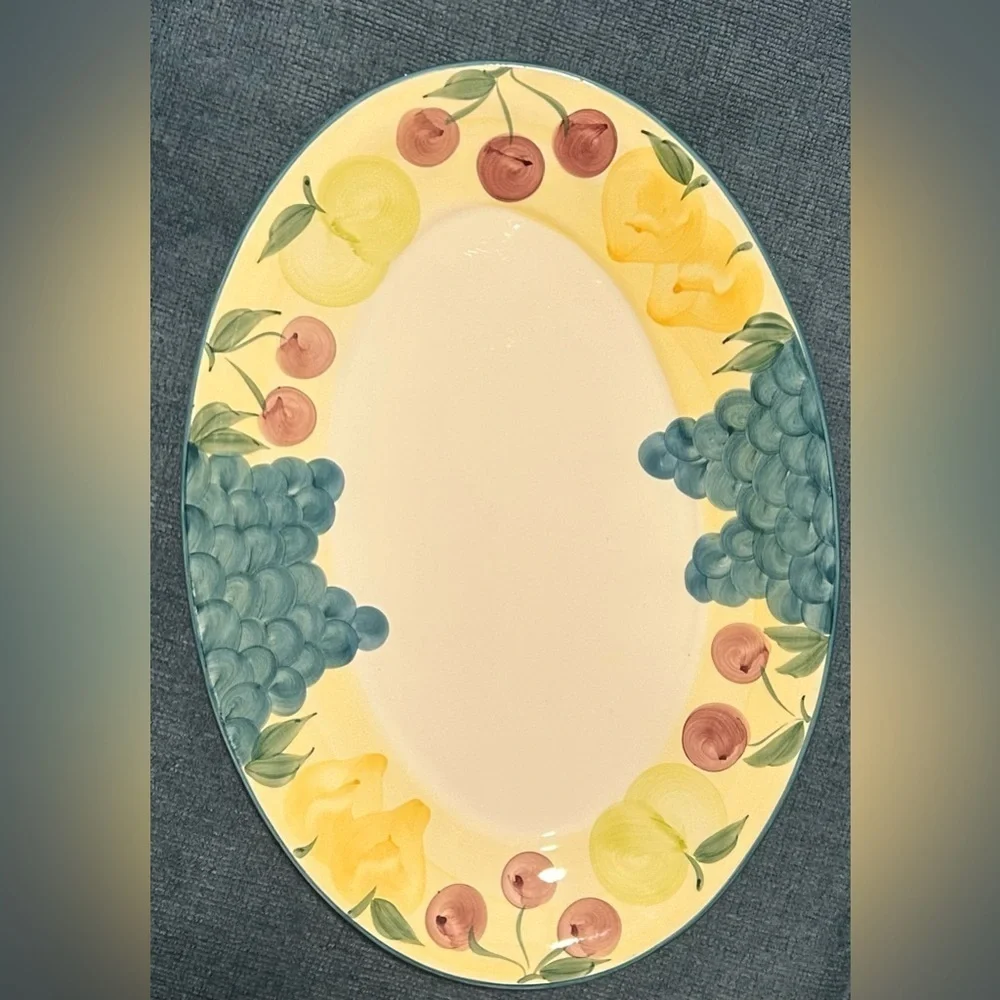 Hand-Painted Serving Platter by‎ A. Santos - 172-50